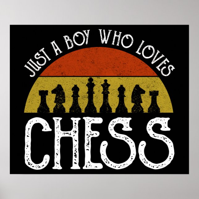 Bara en pojke som Kärlek Chess Poster (Framsidan)
