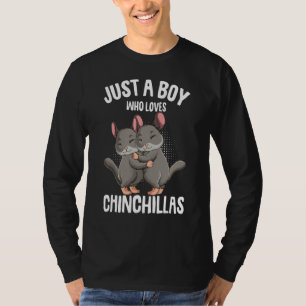 Bara en pojke som Kärlek Chinchillas Boys Kids Chi T Shirt