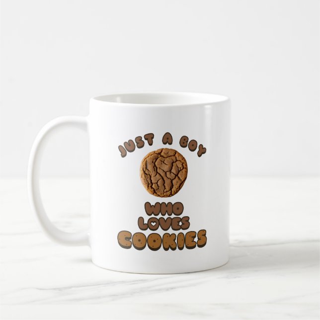 Bara en pojke som kärlek Cookies Coffee Mugg (Vänster)