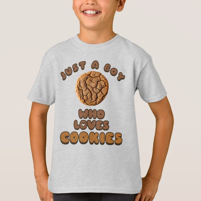 Bara en pojke som kärlek Cookies T Shirt (Framsida)