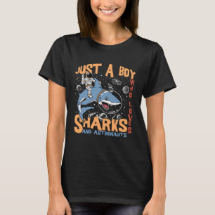 Bara en pojke som Kärlek delar och astronauter T Shirt
