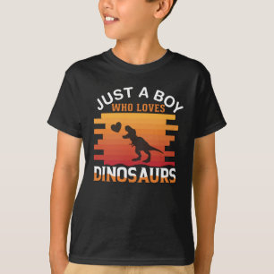 Bara en pojke som Kärlek Dinosaur   Dinosauriedesi T Shirt