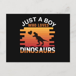 Bara en pojke som Kärlek Dinosaur   Dinosauriedesi Vykort