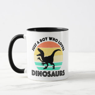 Bara en pojke som Kärlek dinosaurier Mugg