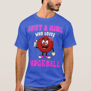 Bara en pojke som Kärlek Dodgeball Funny Dodgeball T Shirt
