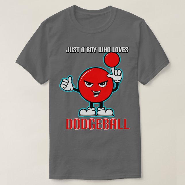 Bara en pojke som Kärlek Dodgeball T Shirt (Design framsida)