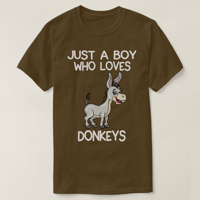 Bara en pojke som Kärlek Donkey 2 T Shirt (Design framsida)