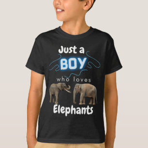 Bara en pojke som Kärlek Elephants T-Shirt