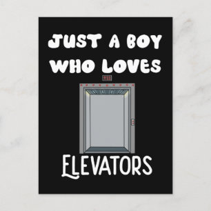 Bara en pojke som Kärlek Elevators ger barn Elevat Vykort