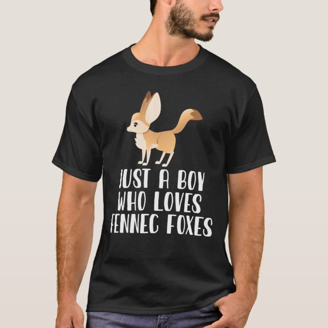 Bara en pojke som Kärlek Fennec Foxes T Shirt (Framsida)
