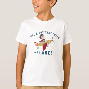 Bara en pojke som kärlek flygplan,Lustigt pilottfl T Shirt
