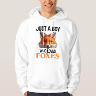 Bara en pojke som Kärlek Foxes Hoodie