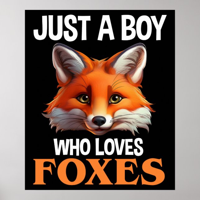 Bara en pojke som Kärlek Foxes Poster (Framsidan)