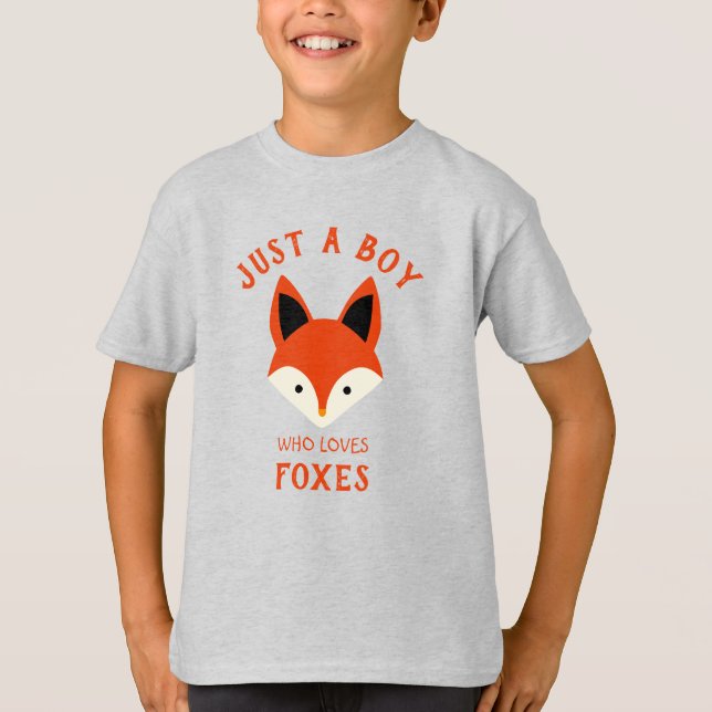 Bara en pojke som kärlek Foxes T-Shirt (Framsida)