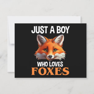 Bara en pojke som Kärlek Foxes Vykort