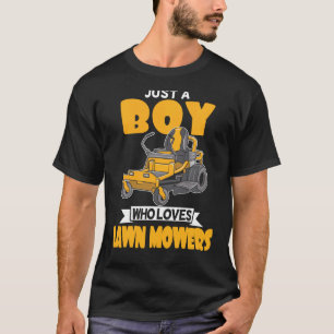 Bara en pojke som Kärlek Gräsmatta Mowers Landscap T Shirt