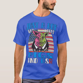 Bara en pojke som Kärlek Grisar och USA3411 T Shirt