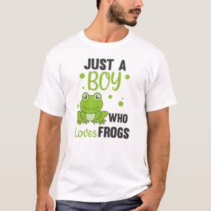 Bara en pojke som Kärlek gror sötsvett Frog T Shirt