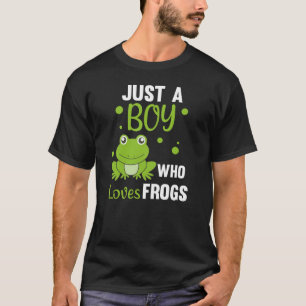 Bara en pojke som Kärlek gror sötsvett Frog T Shirt