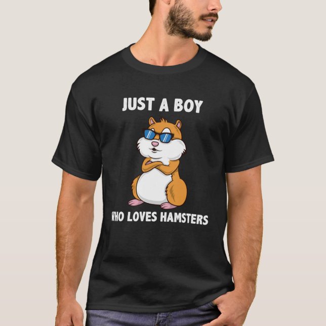 Bara en pojke som Kärlek Hamster Hamster T Shirt (Framsida)