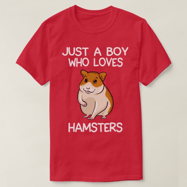 Bara en pojke som Kärlek Hamsters 1 T Shirt (Design framsida)