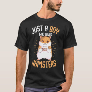 Bara en pojke som Kärlek Hamsters Hammy Boys Kids T Shirt