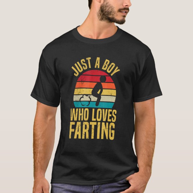 Bara en pojke som kärlek har en fartpojke t shirt (Framsida)