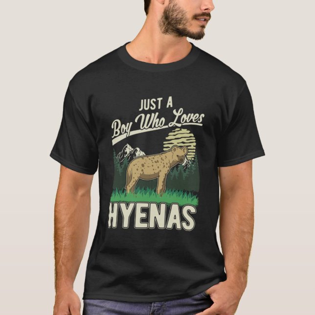 Bara en pojke som kärlek Hyenas Boy Hyena 1 T Shirt (Framsida)