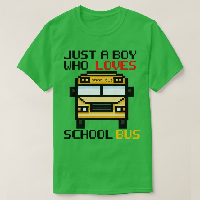 Bara en pojke som kärlek i buss 11 t shirt (Design framsida)