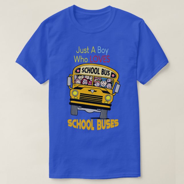 Bara en pojke som kärlek i buss 6 t shirt (Design framsida)