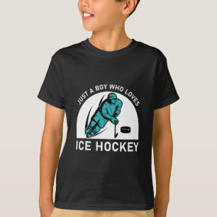 Bara en pojke som Kärlek Ice Hockey T Shirt