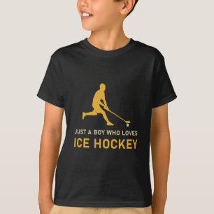 Bara en pojke som Kärlek Ice Hockey T Shirt