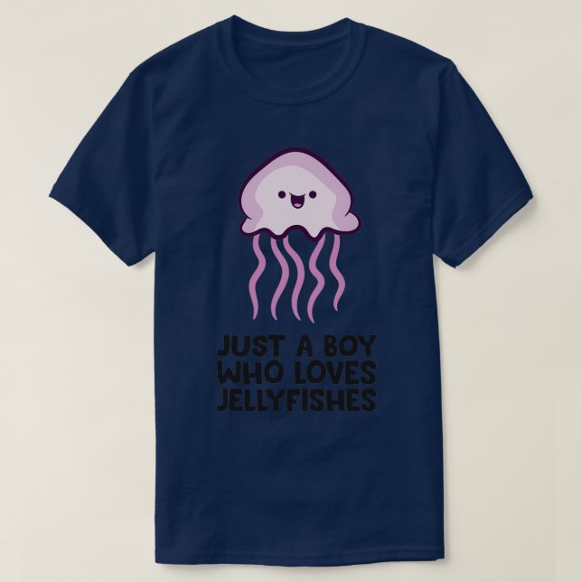 Bara en pojke som Kärlek Jellyfish T Shirt (Design framsida)