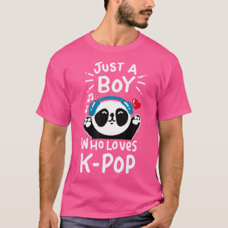 Bara en pojke som Kärlek K-Pop Panda Kpop Shirt Qu T Shirt