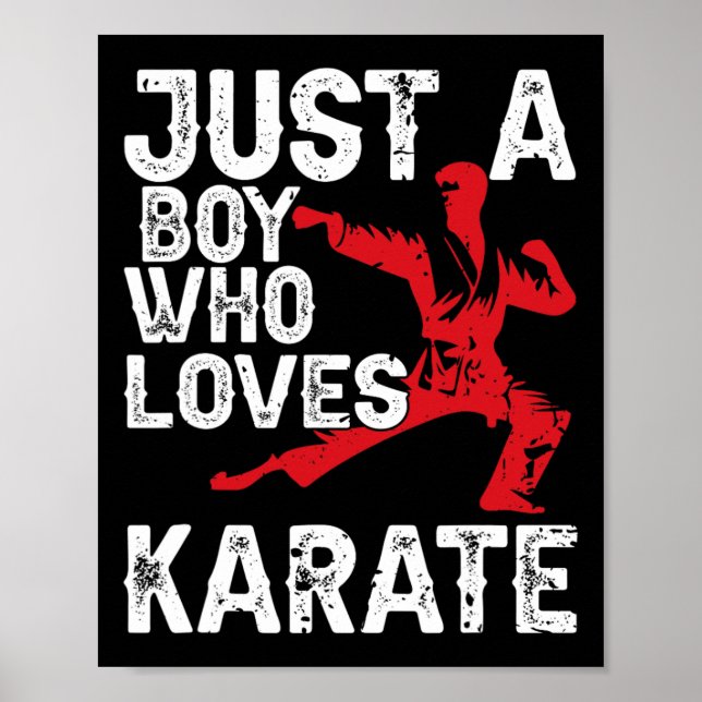 Bara en pojke som Kärlek Karate är så glad att säg Poster (Framsidan)