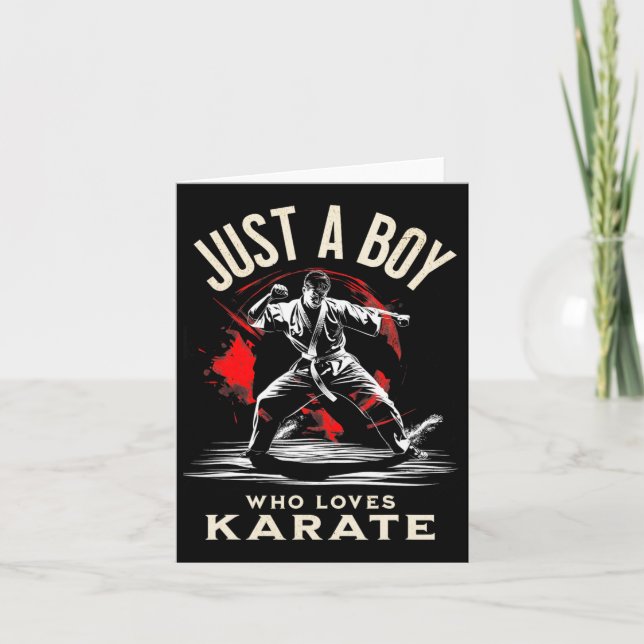 Bara en pojke som Kärlek Karate - Dynamiska martia Kort (Framsida)