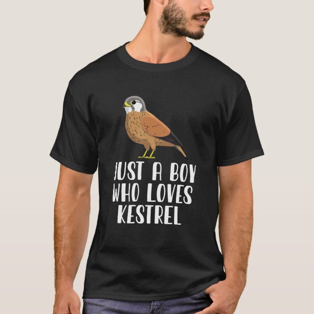 Bara en pojke som Kärlek Kestrel T Shirt (Framsida)