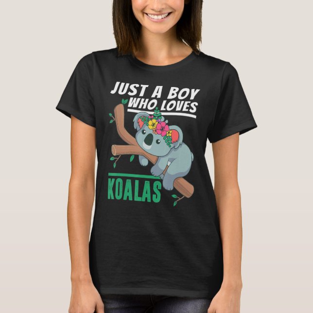 Bara en pojke som Kärlek Koalas Koala Bear Outfit T Shirt (Framsida)