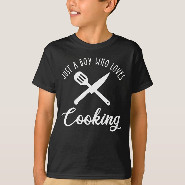 Bara en pojke som Kärlek kokar T Shirt (Framsida)