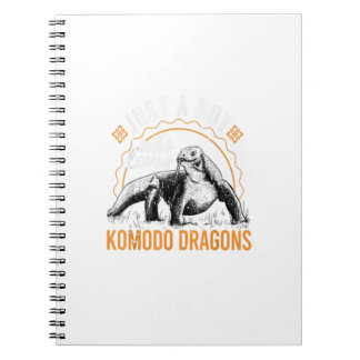 Bara en pojke som Kärlek Komodo Dragons Komodo Dra Anteckningsbok