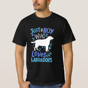 Bara en pojke som Kärlek Labrador Retriever T Shirt