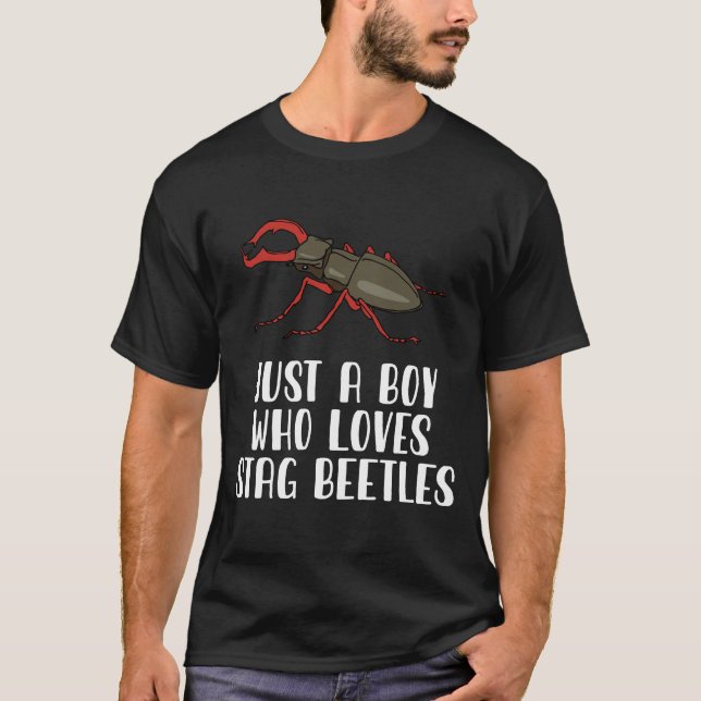Bara en pojke som Kärlek lägger beetles T Shirt (Framsida)