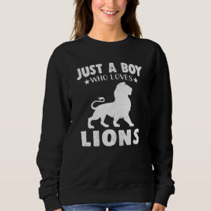 Bara en pojke som Kärlek Lejon Coola Animals Älska T Shirt
