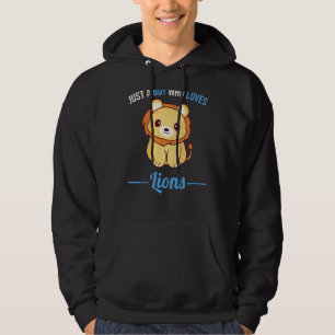 Bara en pojke som Kärlek Lejon Hoodie