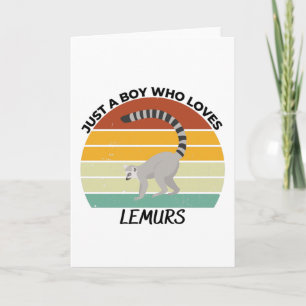 Bara en pojke som kärlek lemurs kort
