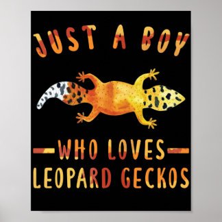 Bara en pojke som Kärlek Leopard Geckos Lizard Poster