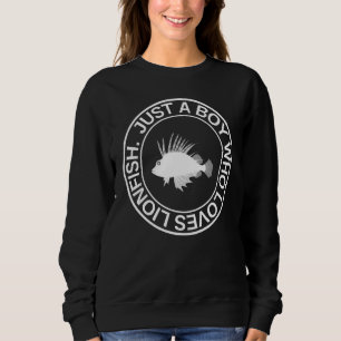 Bara en pojke som Kärlek Lionfish För manar Zebraf T Shirt