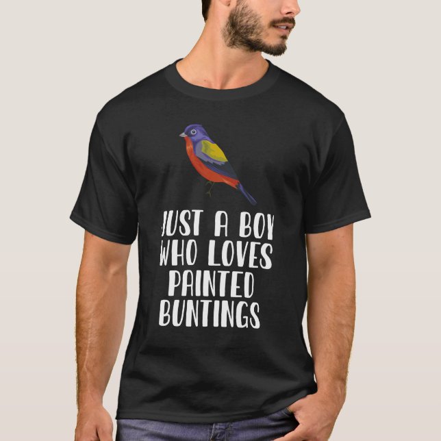 Bara en pojke som Kärlek målade Buntings T Shirt (Framsida)