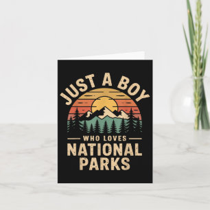 Bara en pojke som Kärlek National Parker Retro Nat Kort