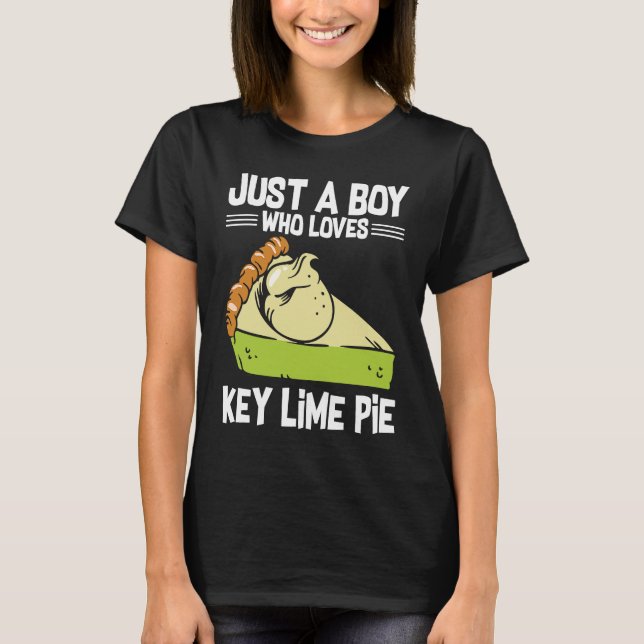 Bara en pojke som Kärlek Nyckel Lime Paj T Shirt (Framsida)